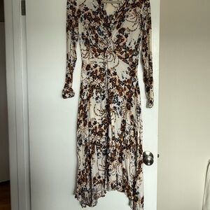 Floral Print Long Sleeve Dress